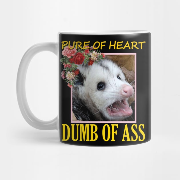 Dumb of Ass Opossum Floral by giovanniiiii